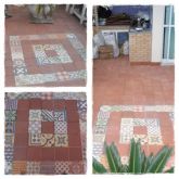 Montagem de mosaico, degradê e miscelânia